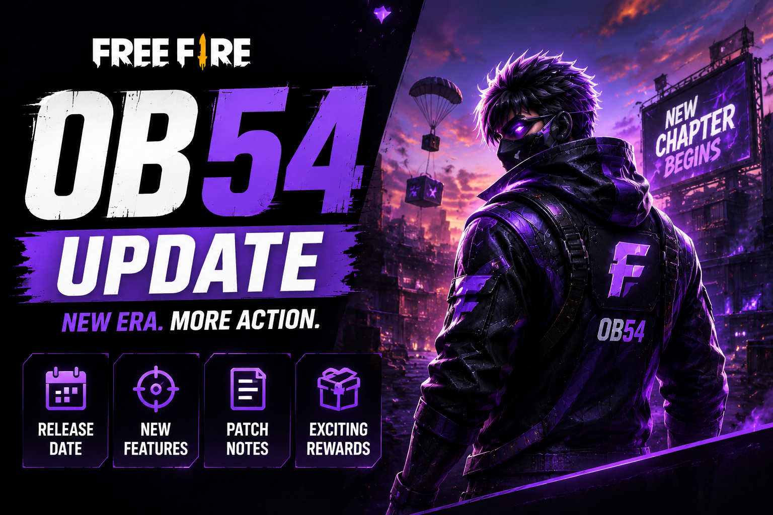 Free Fire OB54 update release date new features and patch notes