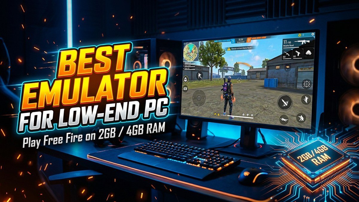 Best emulator for low-end PC to play Free Fire on 2GB or 4GB RAM