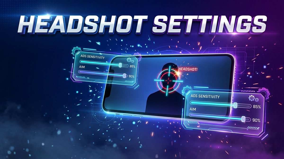 Free Fire headshot settings guide banner